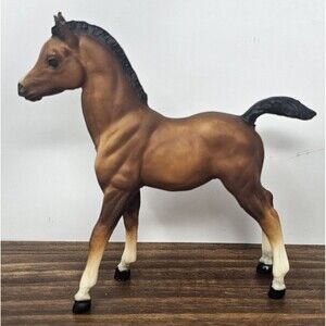Vintage 60's Breyer Horse Bay Family Arabian Foal Aka Shah Matte Dark Brown